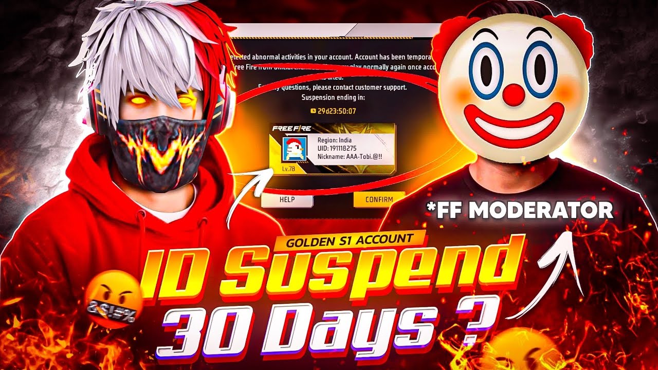 Why 🤔 @FreeFireIndiaOfficial Suspended My Golden s1 Account ❓ Dark Reality OF Free Fire Mods 🤡❗