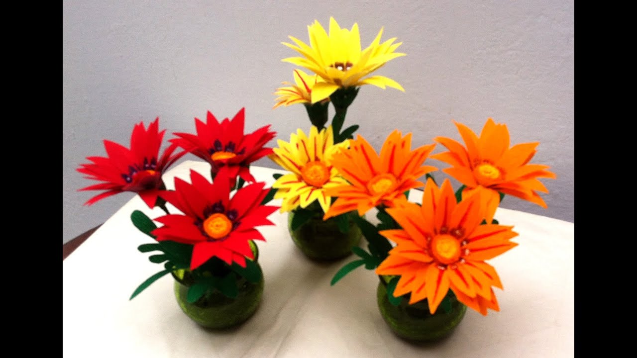 How to make Paper Flowers Gazania (Flower # 70)