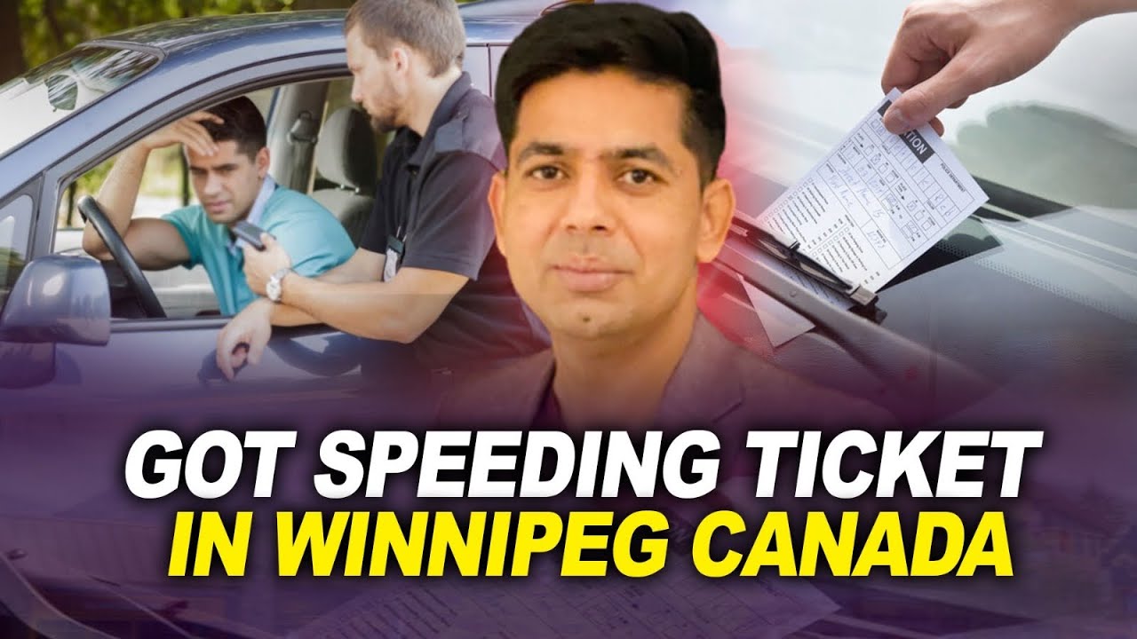 Got my first ever speeding ticket in Winnipeg Canada