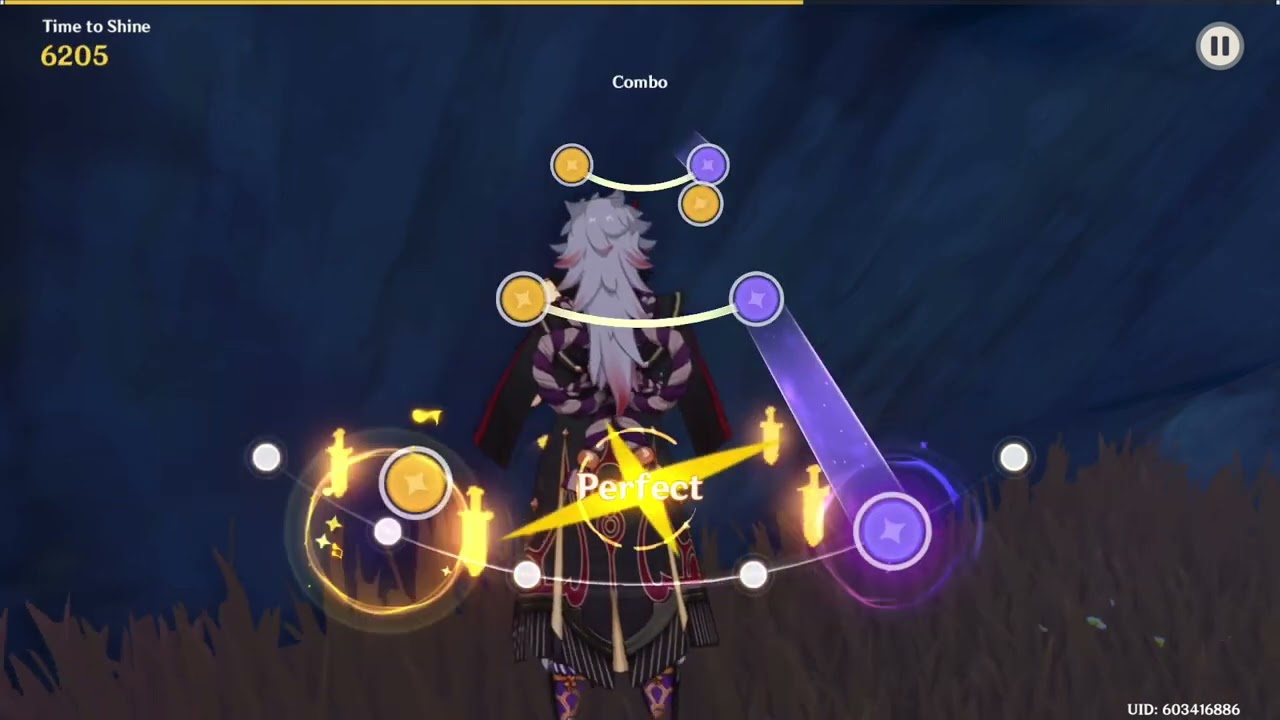 Genshin Impact Time to Shine NA Beat Map