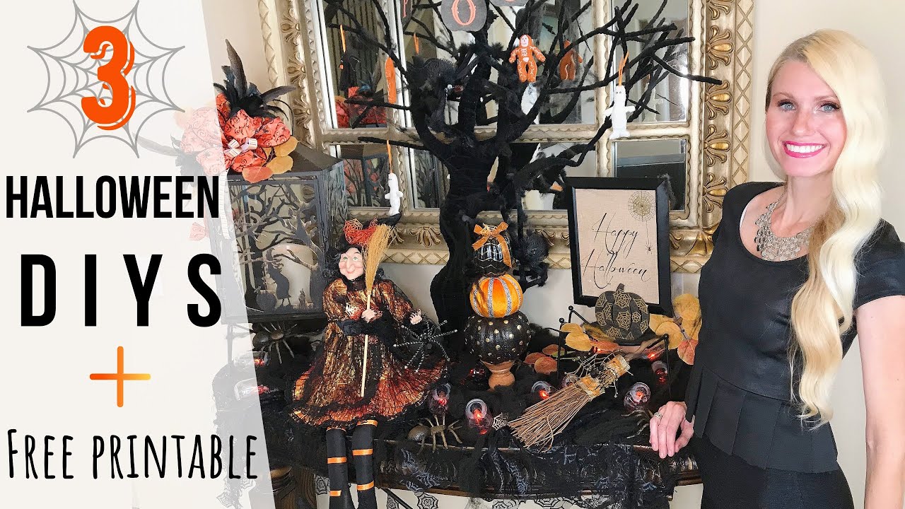🧡3+ EASY DIY HALLOWEEN HOME DECOR IDEAS ~ HALLOWEEN DIY DECORATIONS ~ Heidi Sonboul