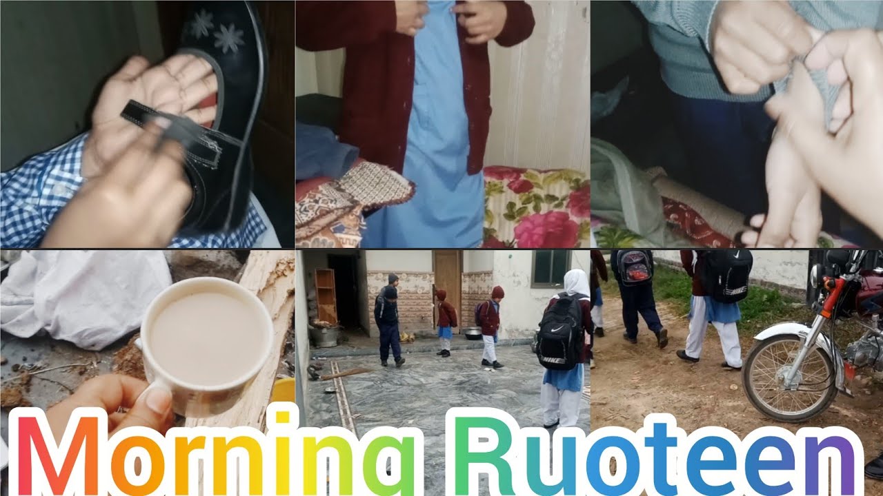 Morning Madness With Daiper|Morning Ruoteen With 10 School Going Kids|Gvmnt of Pakistan 🇵🇰|1996,97 |