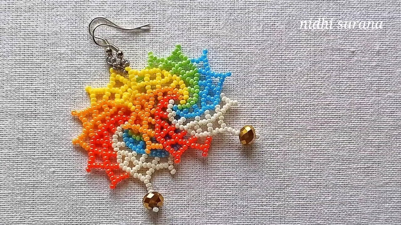If you have Leftover seed beads, then this is for you! Seed bead Earrings/Aretes Tutorial diy
