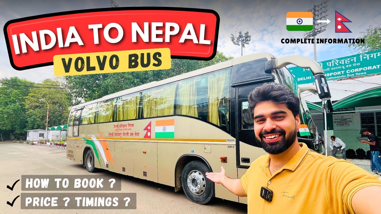New Delhi To Kathmandu Bus | How To Reach Kathmandu From Delhi | India To Nepal Bus Journey #nepal
