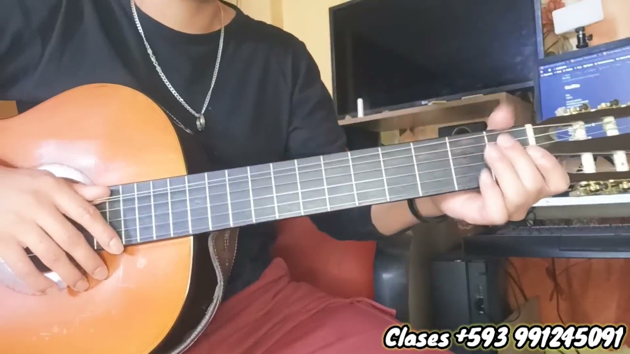 Lloro ( CARIÑITO) CUMBIA TUTORIAL GUITARRA/ PATRICIO CHAMBA