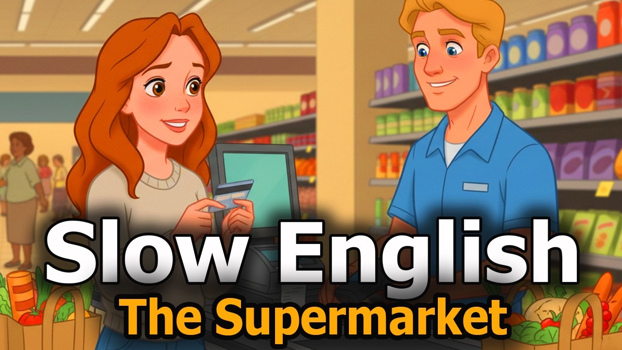Shopping in English: A Slow English Story for Beginners (A1-B1)