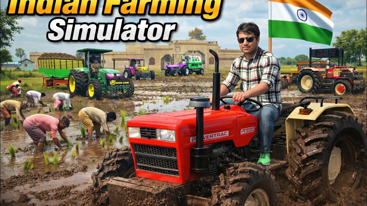Village Farming Simulator 3D 🌽 | Swaraj Sonalika Tractor  (Corn) Harvest 🚜 part 59  #tractor​ 