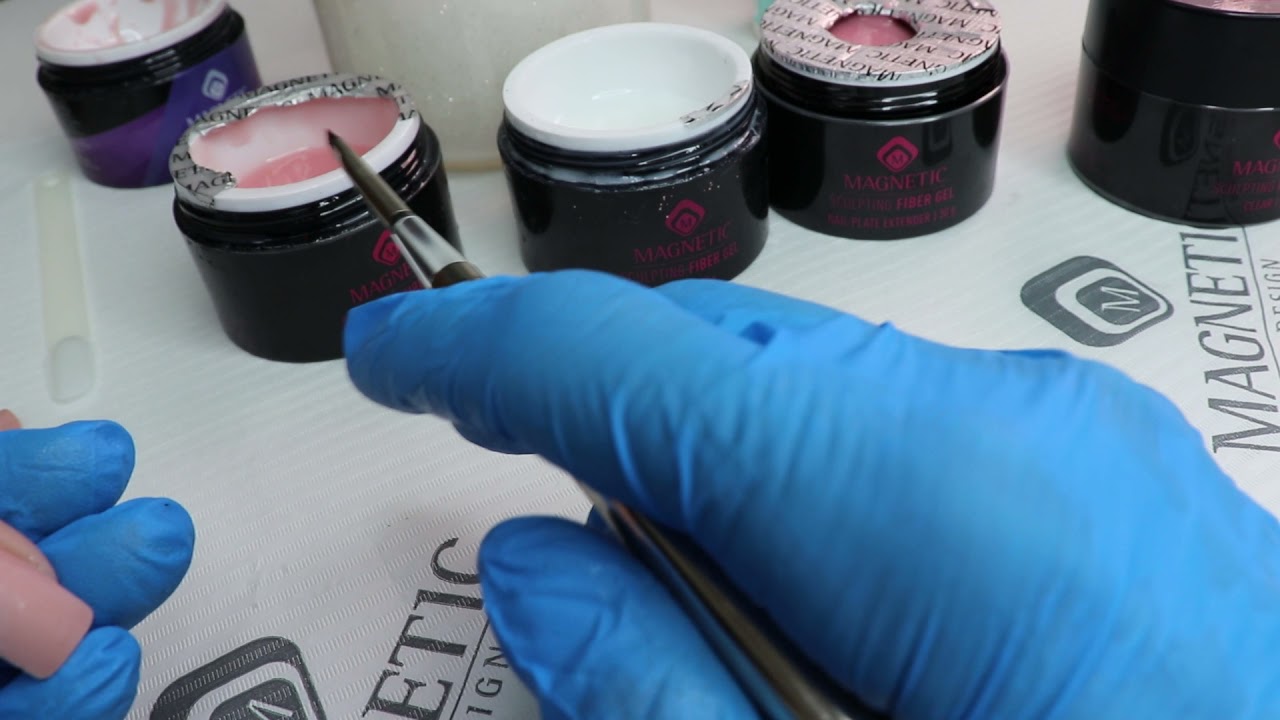 Fiber Gel גוונים והדגמה של עבודה