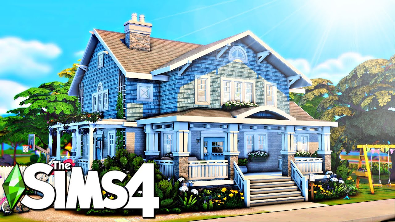 Summer Craftsman For 7 Sims ☀️ || The Sims 4 Speed Build