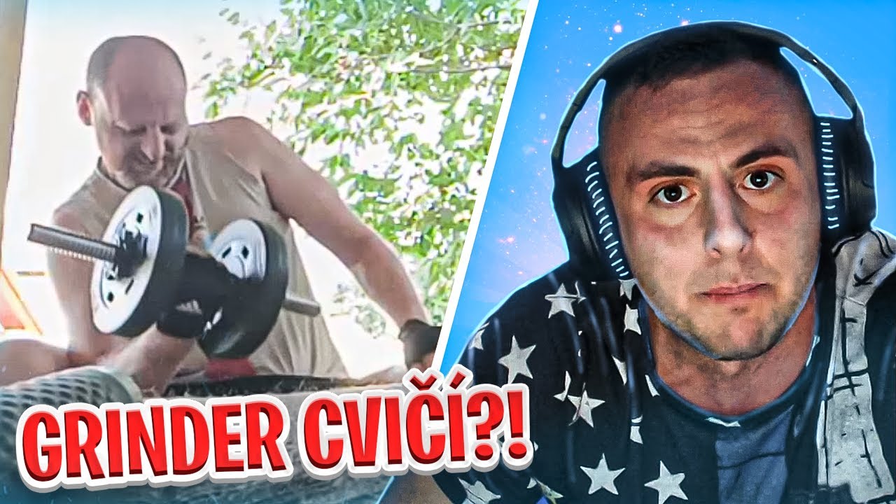 GRINDER POSILŇUJE NA ZÁHRADE A PES MU LÍŽE GULE