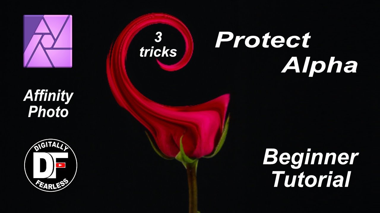 3 tricks with Protect Alpha, Beginner Affinity Photo Tutorial