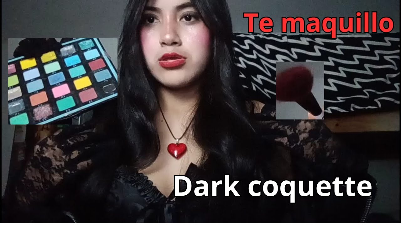 ASMR TU AMIGA TE  MAQUILLA🍒🖤 AL ESTILO DARK  Coquette 🍒🖤