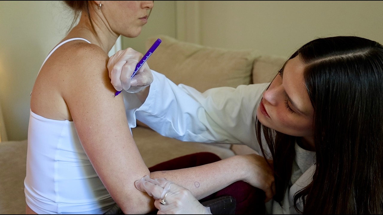 ASMR Real Person Skin Exam ⭐️ Mole Marking, Body Scanning & Scalp Inspection (Whisper)