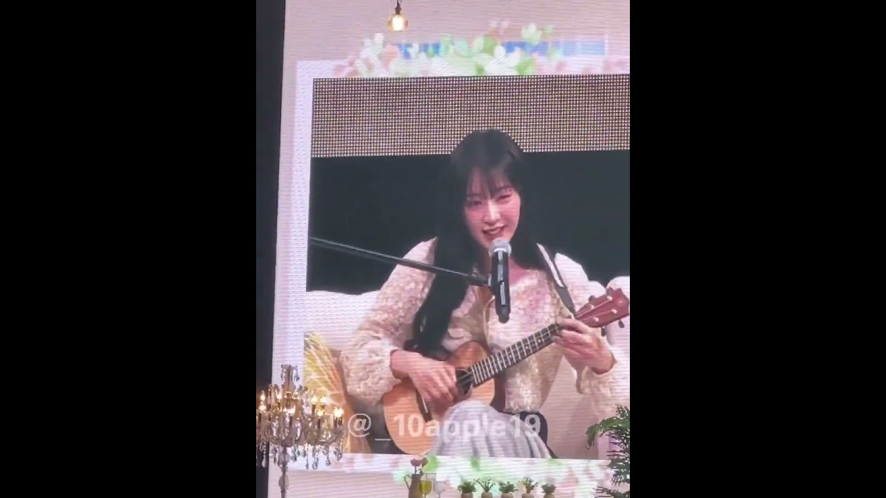20240707 Kim Jiwon Sing with Her Ukulele at Fan Meeting in Osaka, Japan
