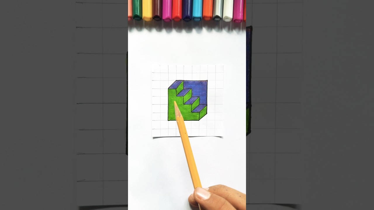 3D оптическая иллюзия😱! #искусство #произведениеискусства #трендовыекороткометражки #короткометра...