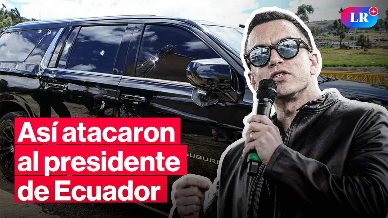 Ecuador: presidente DANIEL NOBOA fue atacado con piedras y presuntos disparos #lr
