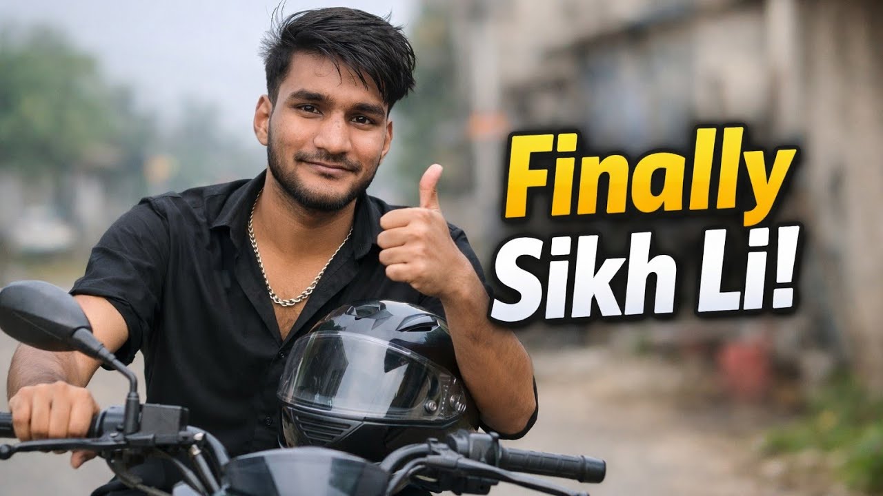 Maine bike chalana Sikh li 🥺😄