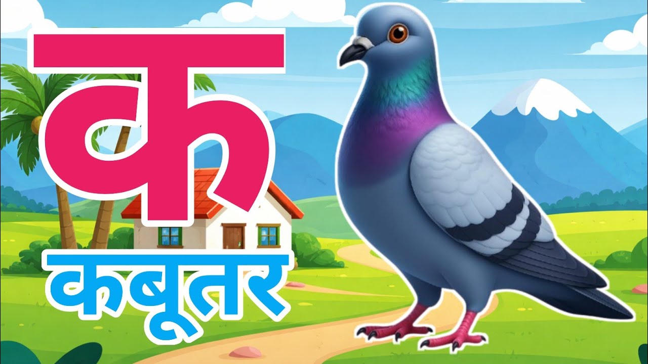क से कबूतर , अ से अनार a se anaar k se kabutar |Hindi varnmala | ABCD क से कबूतर अ से अनार,for kids 