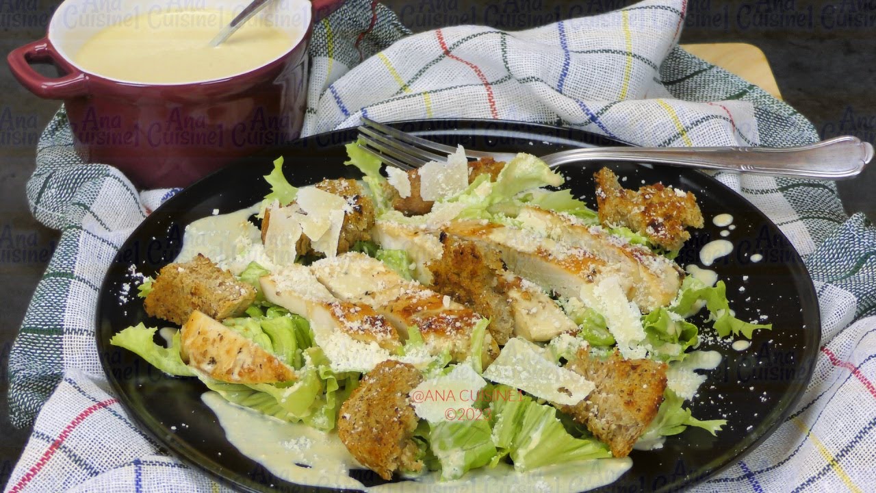 🥗Salade César au 🧀fromage Un 🥘repas facile/ salade de l'été