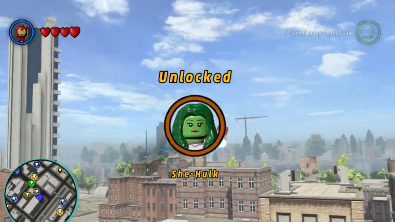 Unlocking She-Hulk in LEGO MARVEL Super Heroes