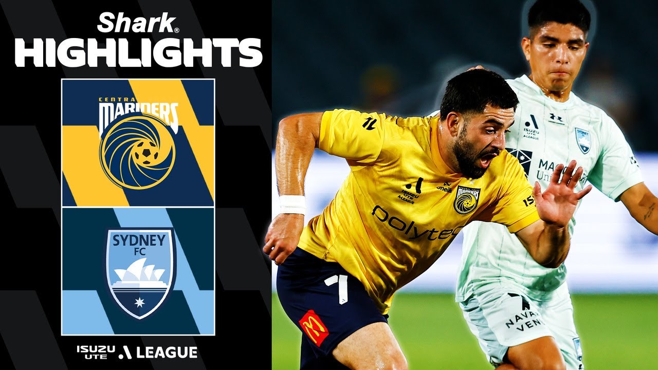 Central Coast Mariners v Sydney FC | SHARK HIGHLIGHTS | Isuzu UTE A-League 2025-26 | Round 7