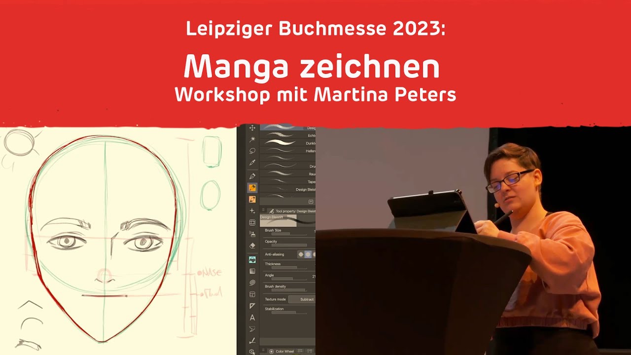 Manga zeichnen lernen: Live-Workshop mit Martina Peters auf der LBM 2023