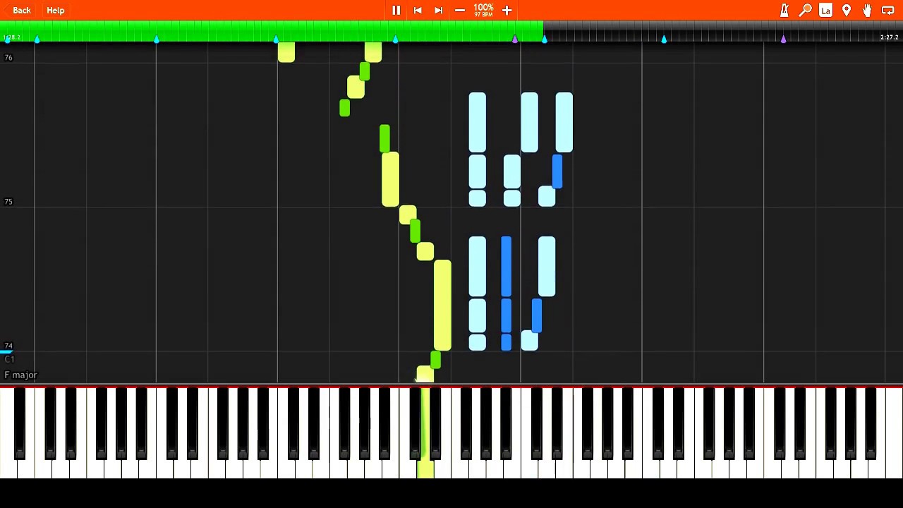 James Scott - Ophelia Rag (1910) Synthesia Piano Tutorial + Sheet Music