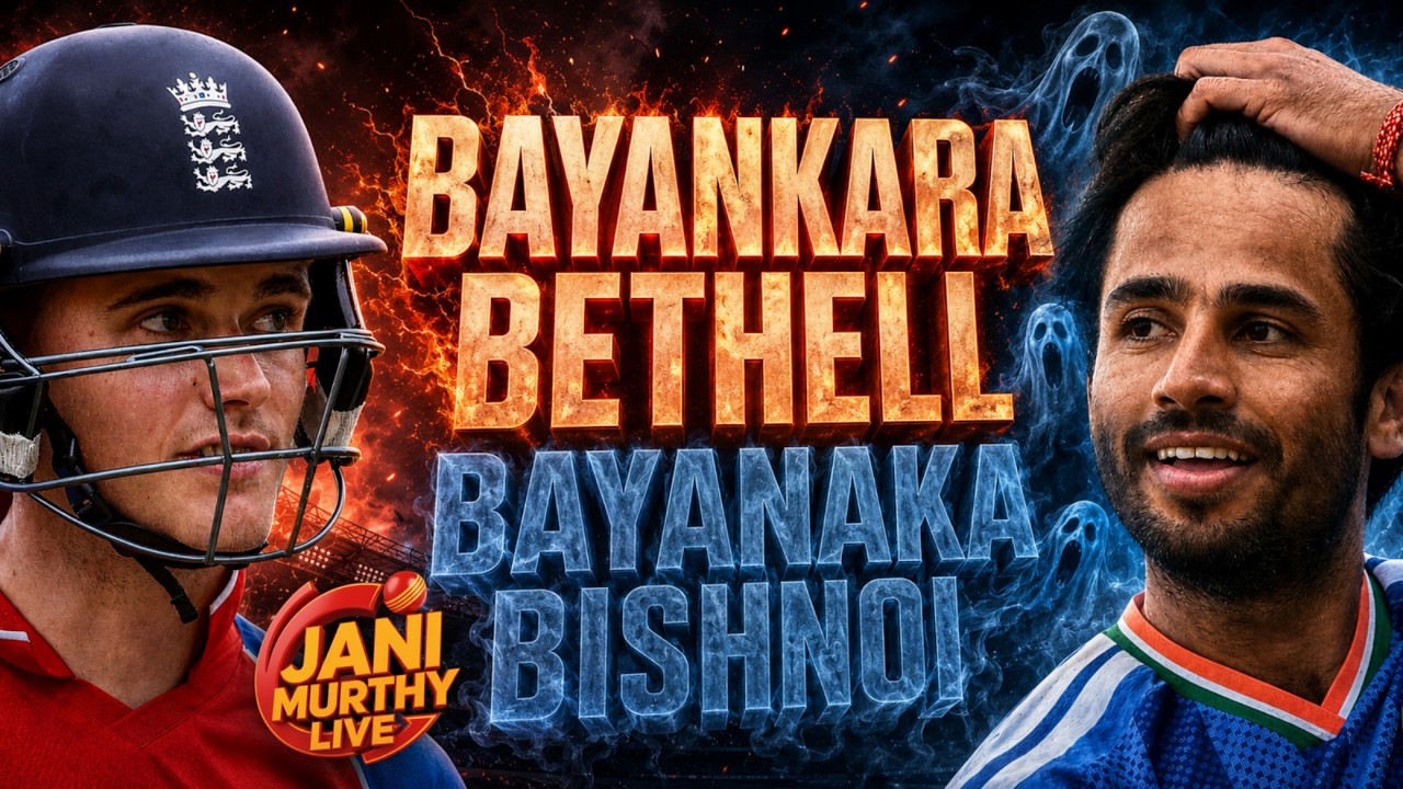 Bayankara Bethell, Bayanaka Bishnoi | India vs England 2nd T20I Review | Live with Jani🔴