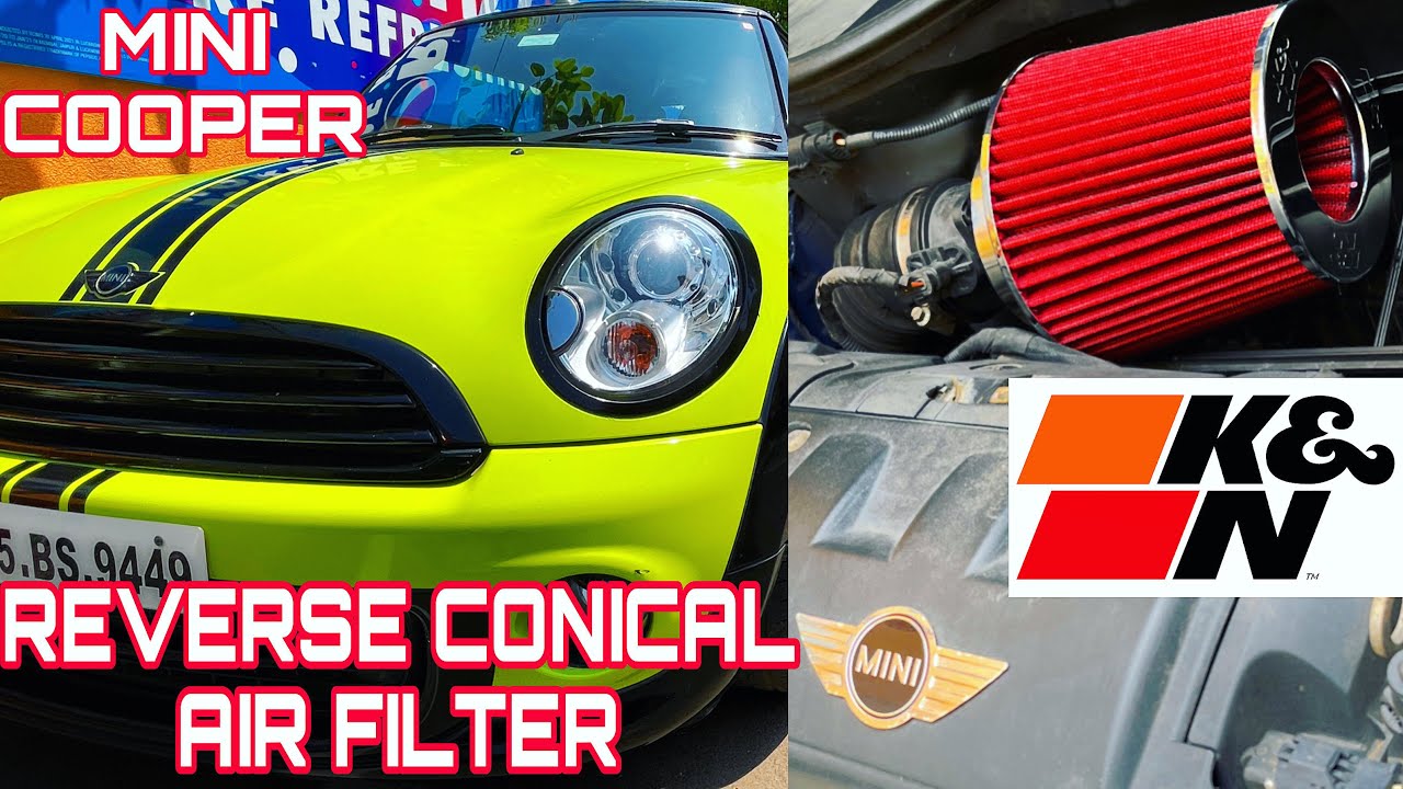 K&N REVERSE CONICAL AIR FILTER INSTALLATION ON MINI COOPER CONVERTIBLE 🇮🇳