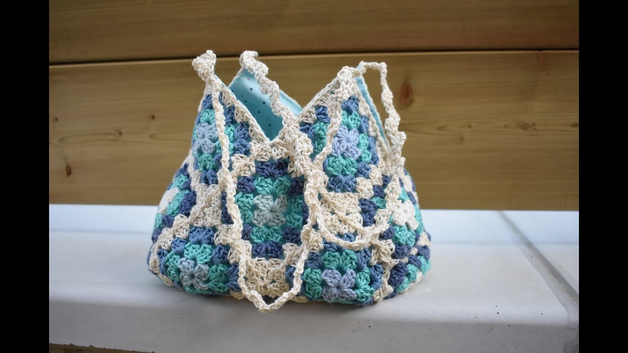 Naissance d'un sac 22 carrés au crochet