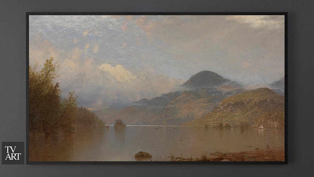TV Art Screensaver | Vintage Art By John Frederick Kensett | 4K Slideshow | 2 Hours