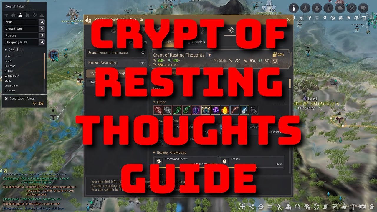 Crypt of Resting Thoughts in 2024 | Guide | Black desert Online