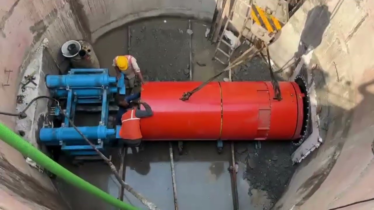 Micro Tunneling Explained | Live Construction Site Footage