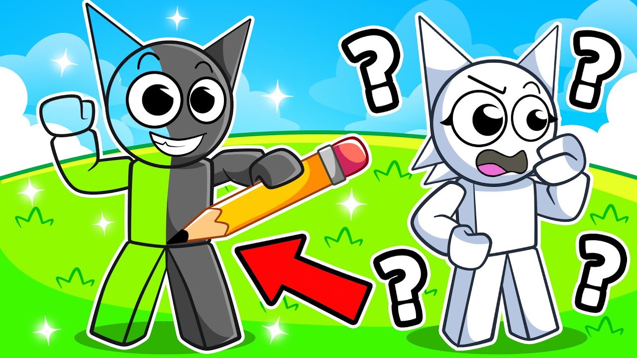 SPRUNKI VIRANDO TUDO QUE DESENHA ESCONDE-ESCONDE no Roblox...