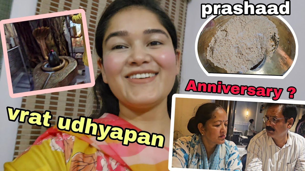 Monday vrat ka udhyapan k liye samaan le jana e bhool gaye // Aaj to Marriage Anniversary bhi hai //