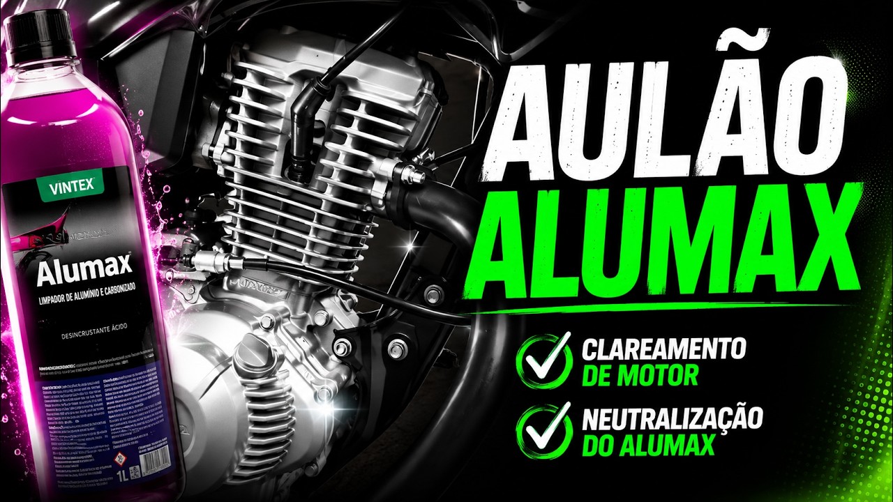 ALUMAX | Motor de Moto: Limpeza, Clareamento e Neutralização - AULÃO COMPLETO!