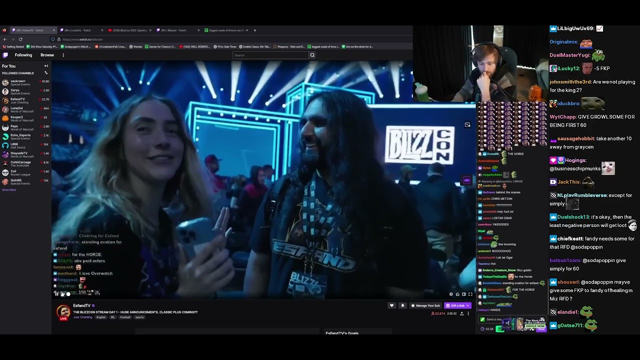 Reacting to Blizzcon w/ Chat - (sodapoppin) - November 3, 2023