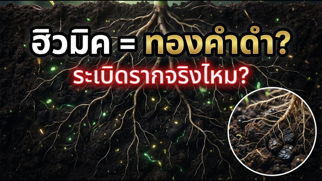 ฮิวมิค (Humic Acid) ทองคำดำ แห่งวงการเกษตร คืออะไร ช่วยระเบิดรากได้จริงไหม