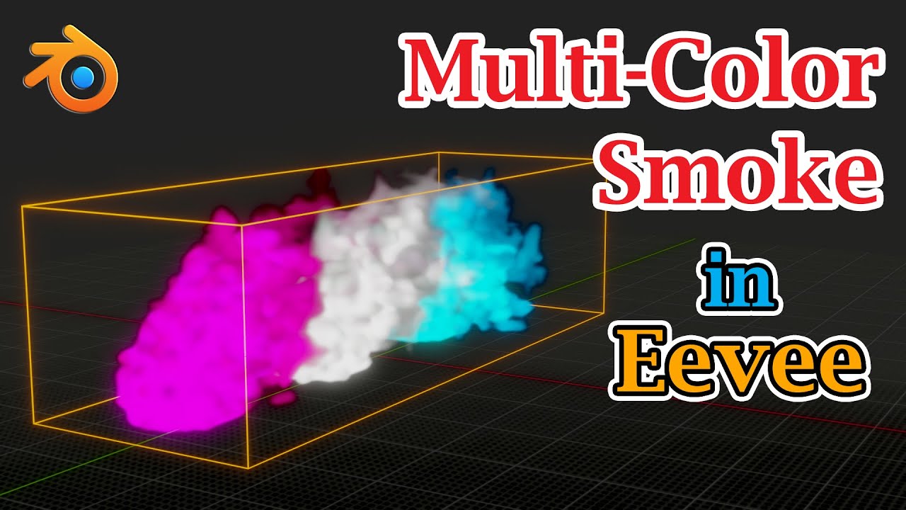 Mix Multiple Color Smoke Together In Blender | How To Use Multiple Flow Objects within One Domain