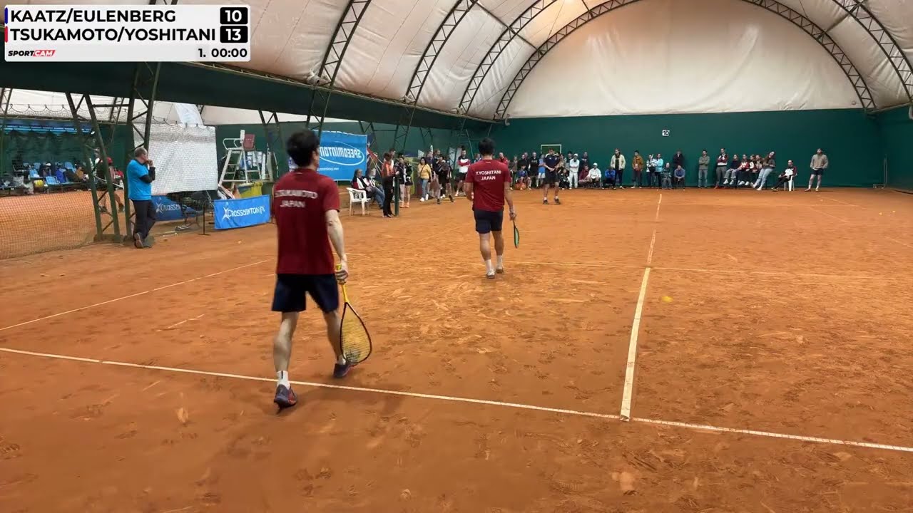 Crossminton Open Doubles 1/4 Final, WC2025, Kaatz/Zimmermanns vs. Tsukamoto/Yoshitani