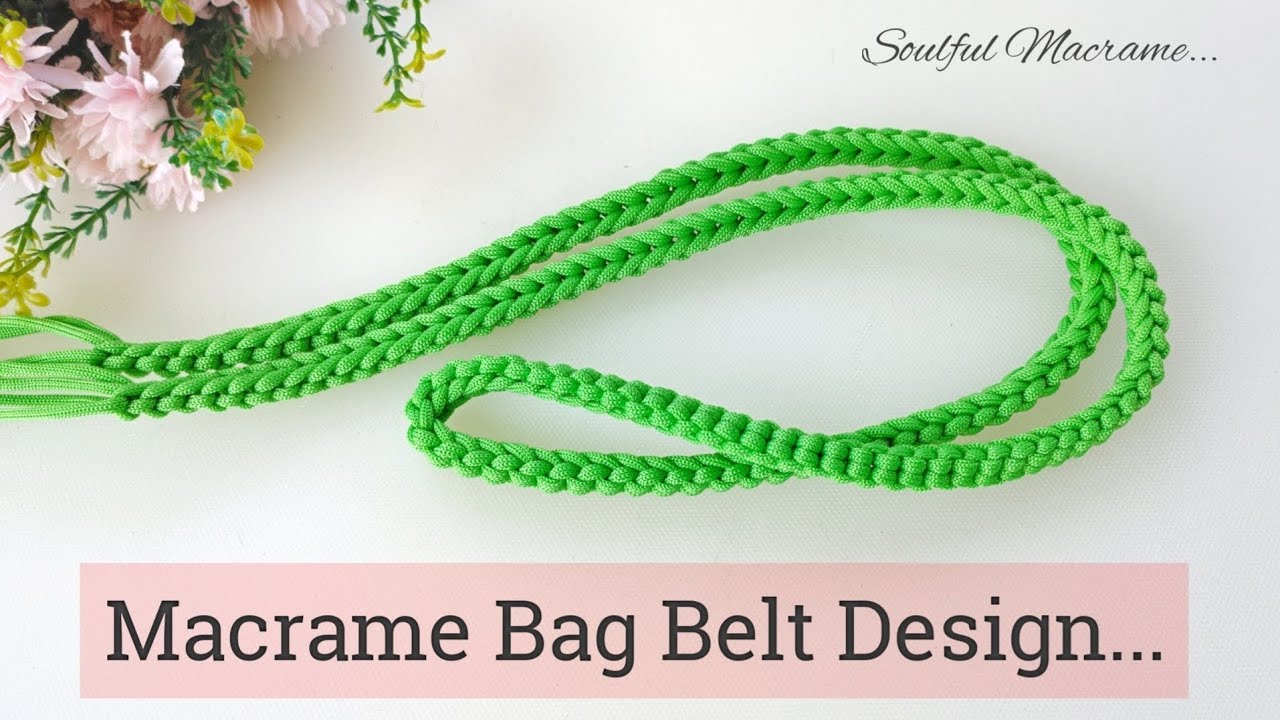 DIY Macrame Bag Strap | Easy Macrame Bag Belt Tutorial For Beginners