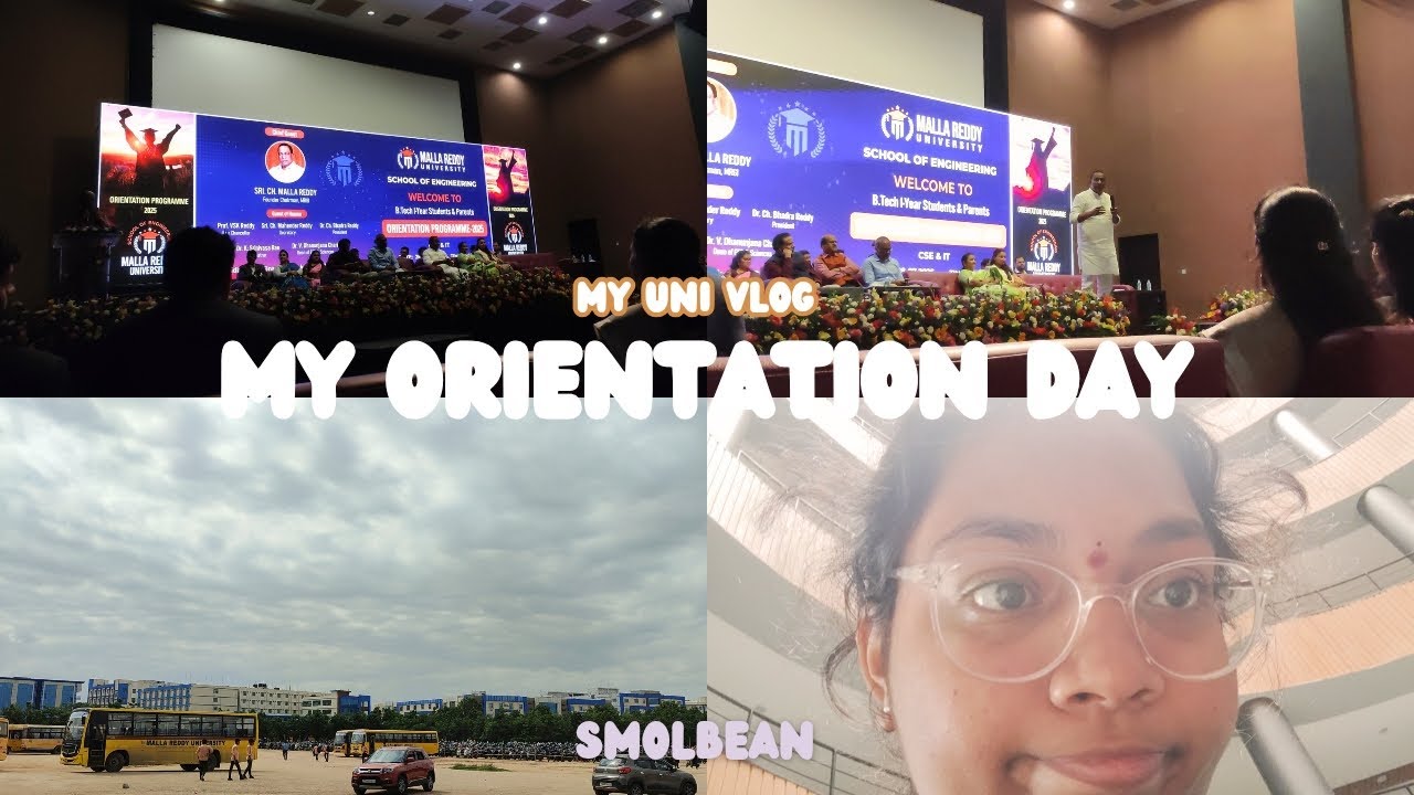 My College Orientation Day Vlog 🎓 | Mallareddy University 🔥