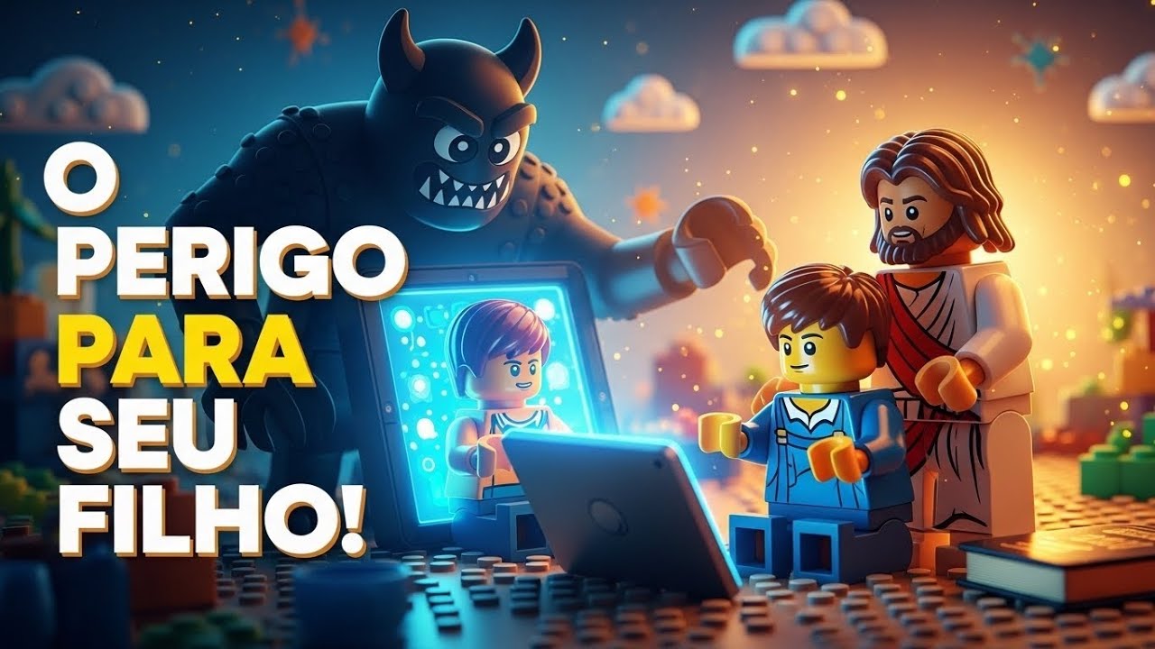 O PERIGO INVISÍVEL DAS TELAS 😱 | Animação em LEGO + Bíblia
