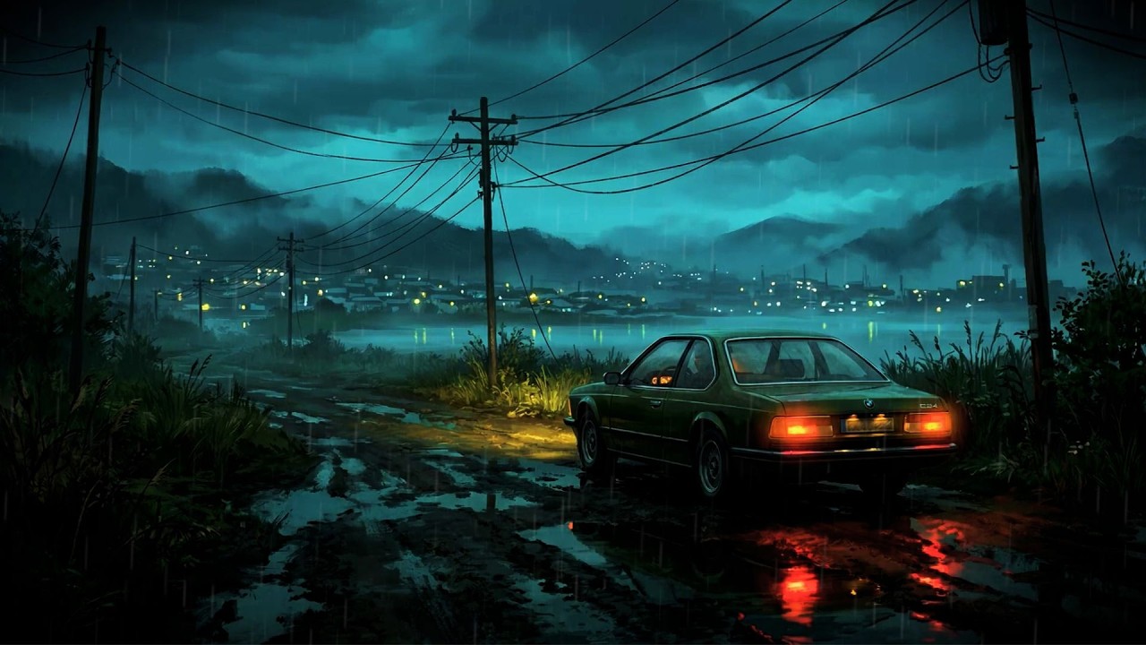 drift off with the sound of rain. | rainy night lofi