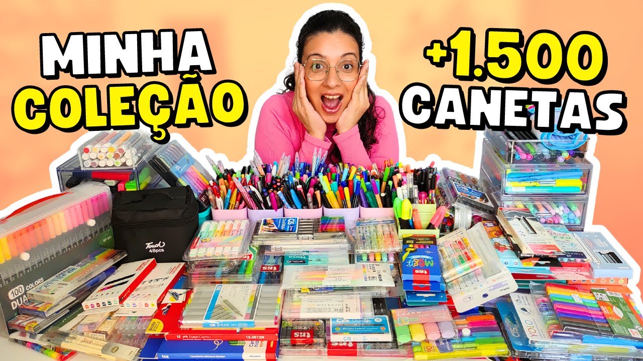 Minha COLEÇÃO de CANETAS em 2024 !!
