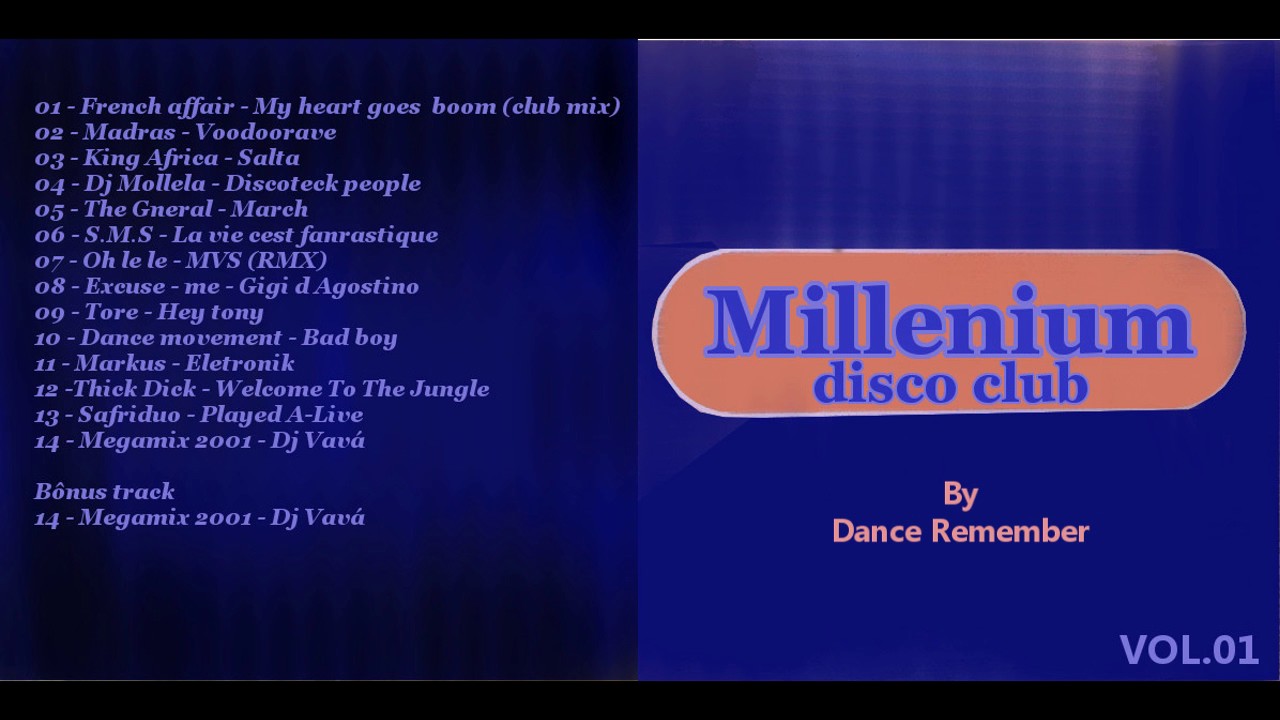 Set_Cd_Millenium Disco club  vol.1