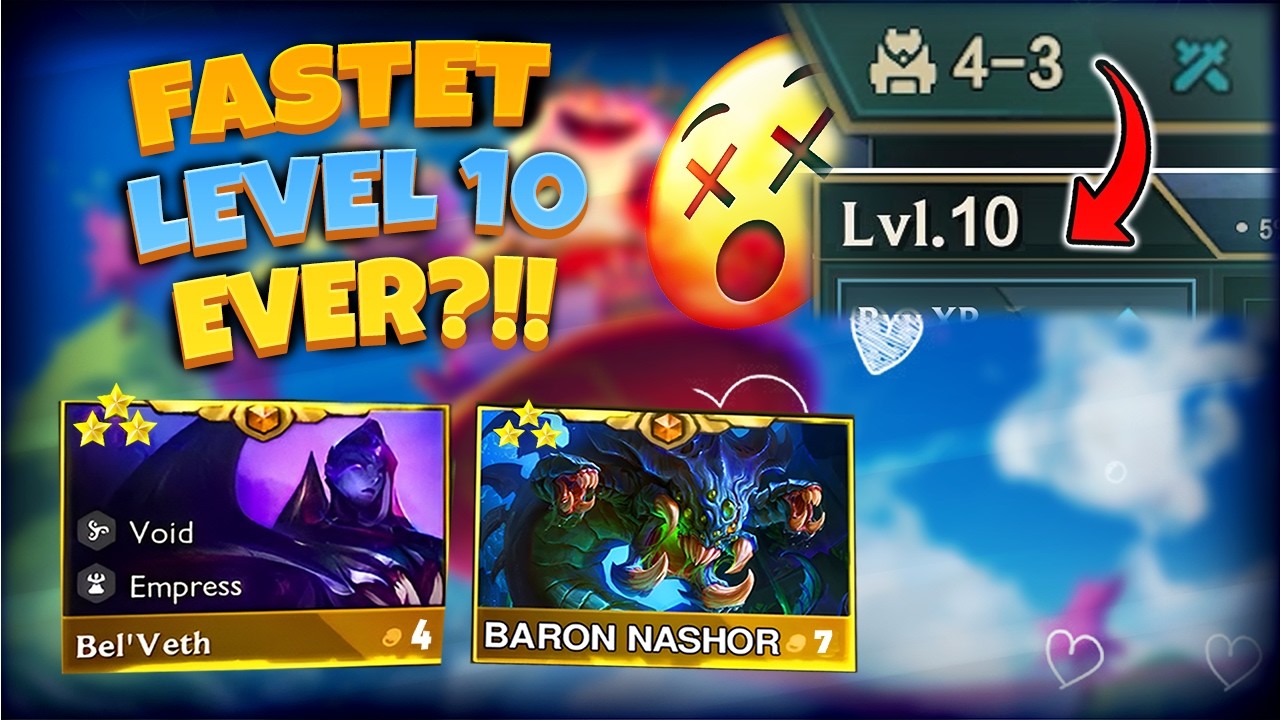 I HIT THE IMPOSSIBLE! 3-STAR BARON NASHOR & BEL'VETH + FASTEST LEVEL 10 EVER?! 🏆 | TFT Set 16