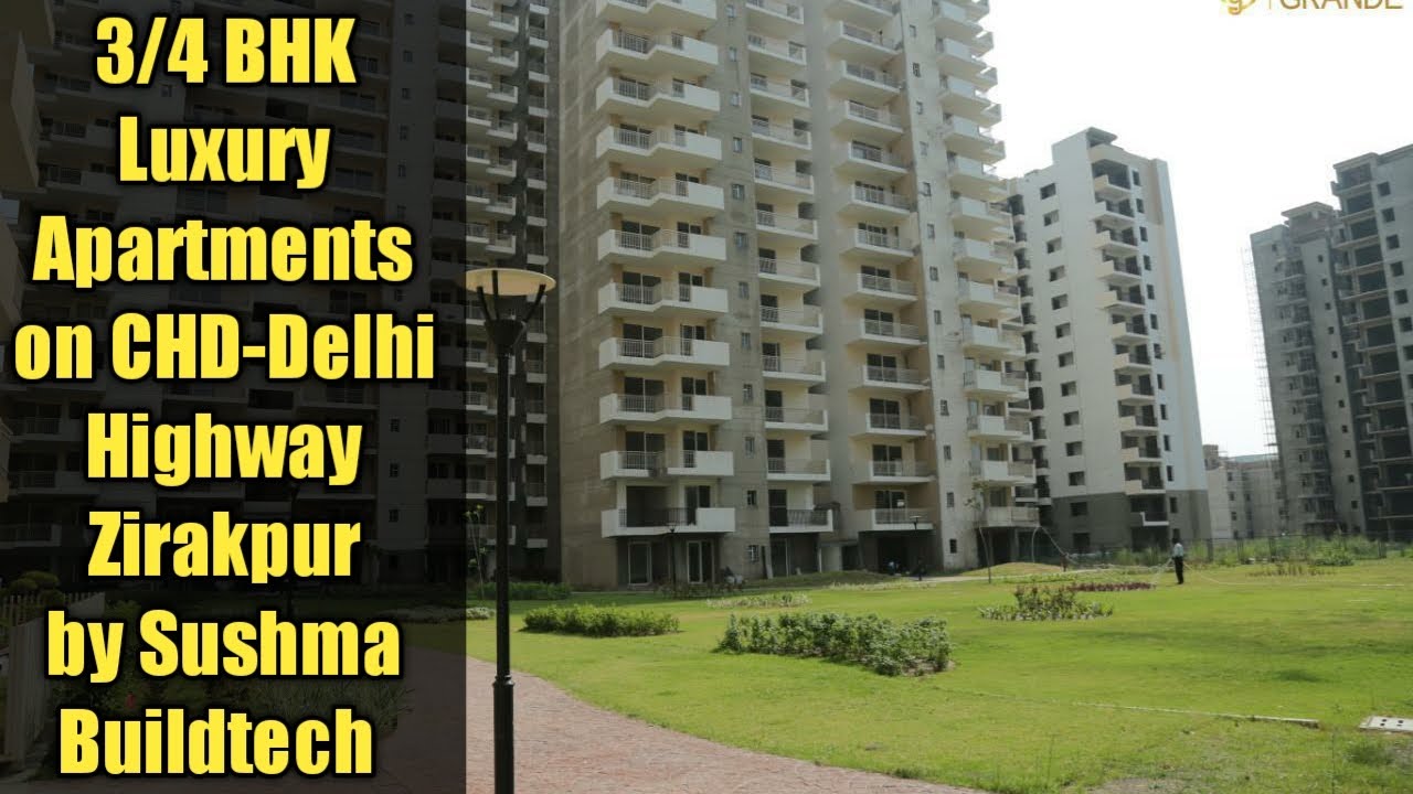 Sushma Chandigarh Grande Zirakpur. 3BHK & 4BHK Apartments on CHD–Delhi Highway Zirakpur.
