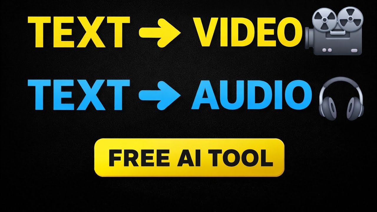 Text Se Video & Audio Kaise Banaye | Free AI Tool 