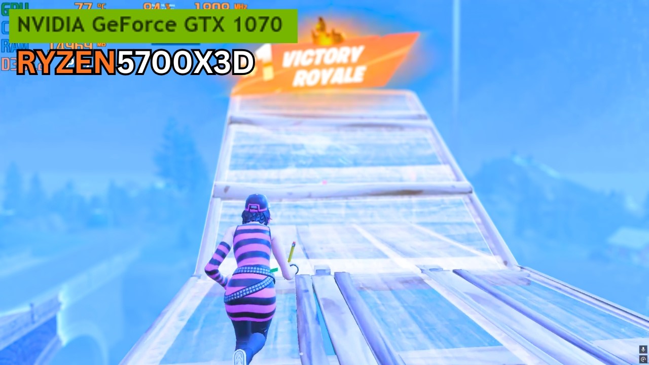 GTX 1070 FORTNITE FPS TEST | RYZEN 5700X3D